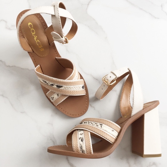 coach sandals heels